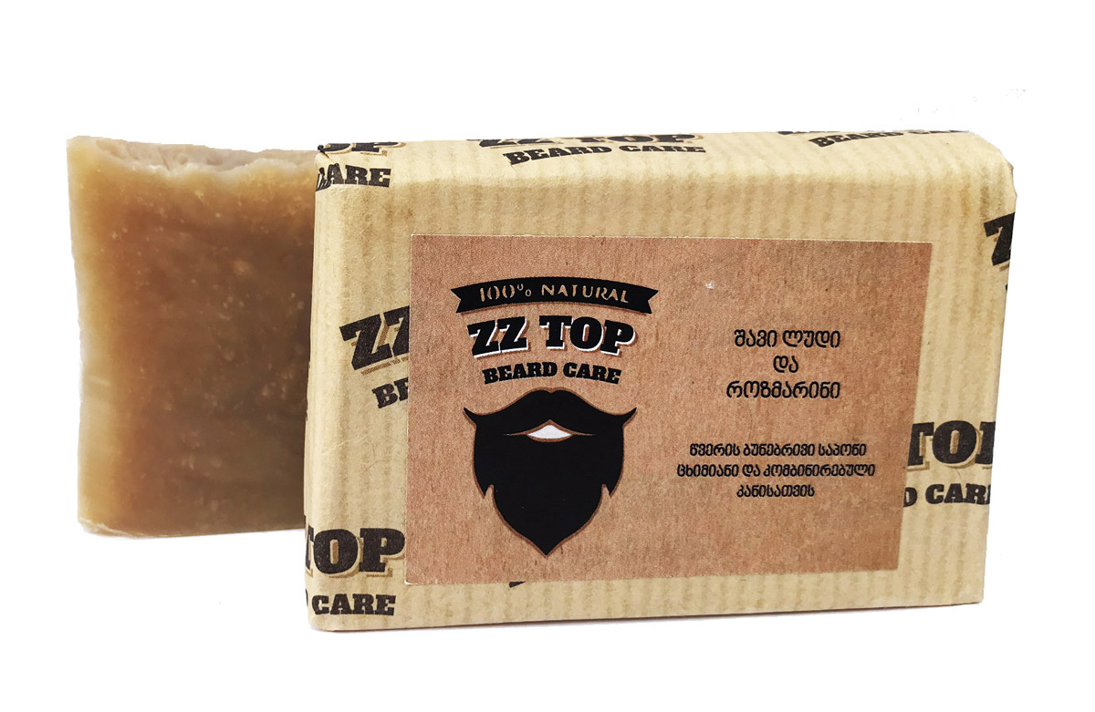 წვერის და სახის საპონი – შავი ლუდი და როზმარინი